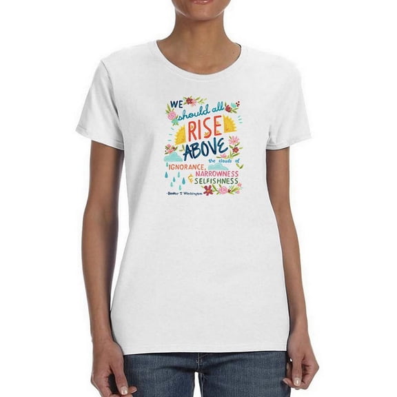 Booker T Washington Quote Ii T-Shirt Women -June Erica Vess Designs, Female Small