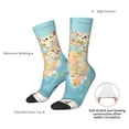 thumbnail image 4 of Vsdgher World Map With Animals 1 Crew Socks for Men & Women, Breathable Casual Athletic Ankle Socks, 4 of 6