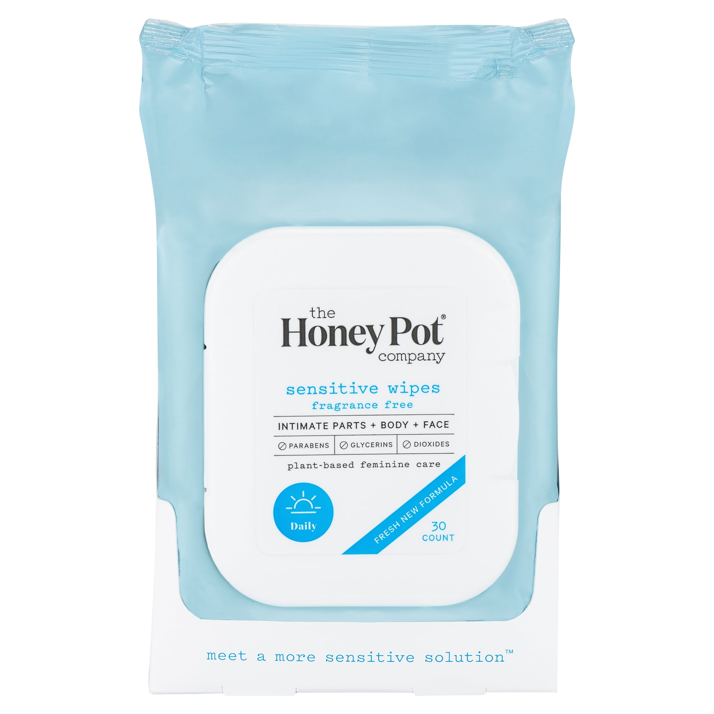 The Honey Pot Company Daily Sensitive Wipes, 30 count