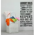thumbnail image 5 of Rules.It's A Dirty Job Home Decor Vinyl Lettering Laundry Quotes Wall Stickers, 36x18-Inch, Black, 5 of 5