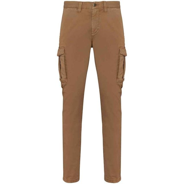 Native Spirit Mens Washed Cargo Trousers