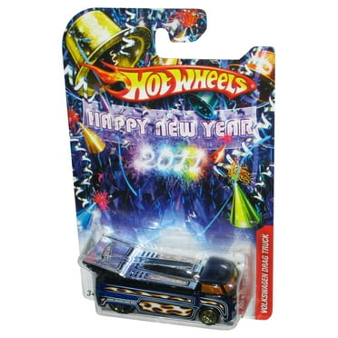 Hot Wheels Happy New Year (2011) Blue Volkswagen Drag Truck Toy