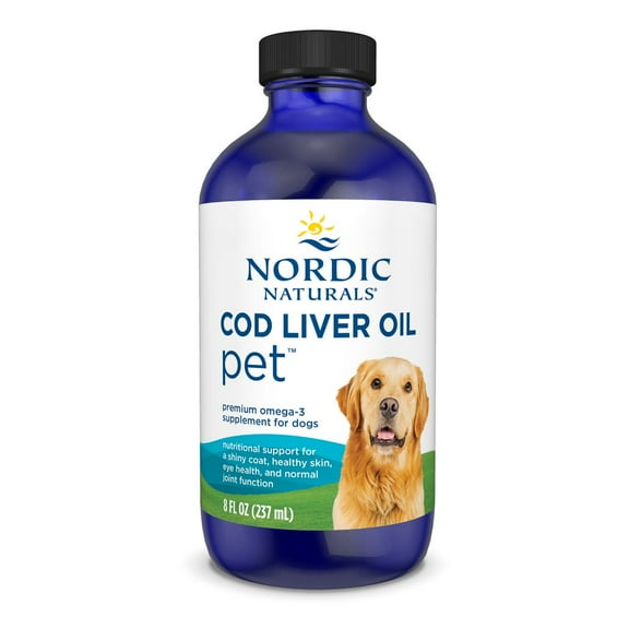 Nordic Naturals Pet Cod Liver Oil for Dogs, with EPA & DHA, Fish Oil, 8 Oz