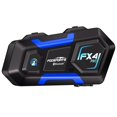 thumbnail image 1 of FODSPORTS Intercomunicador Bluetooth para motocicleta FX4 Pro 1200 m Intercomunicador para casco 4 conductores Auriculares Bluetooth para motocicleta Auriculares Bluetooth universales para casco Siste, 1 of 5