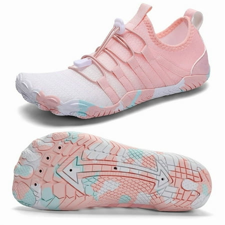 Stepedia Women's Water Shoes Barefoot Beach Swim Shoes Quick Dry Wide Aqua Shoes for Kayaking Boating Surfing, US 6