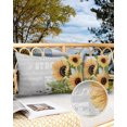 thumbnail image 2 of Watercolor Sunflower with Inspirational Quotes Outdoor Pillow Covers Set of 2, Decorative Waterproof Throw Pillow Case, Grey Cotton Linen Soft Cozy Cushion Pillowcases, 2 of 6
