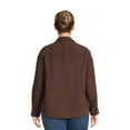 thumbnail image 4 of RealSize Women's Plus Size Corduroy Shacket, 4 of 7