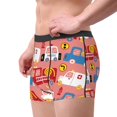 thumbnail image 4 of Disketp Cartoon With Traffic Elements Men'S Boxer Briefs,Soft And Breathable Cotton Underwear With Comfortflex Waistband, 4 of 8