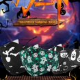 thumbnail image 4 of Halloween 3D Cara Luminosa Cubre Calabaza Bruja Esqueleto Fantasma Impreso Tres Capas Lavable Reutilizable Algodón Boca Cubre 6 Piezas Yuarrent HA037791-00, 4 of 6