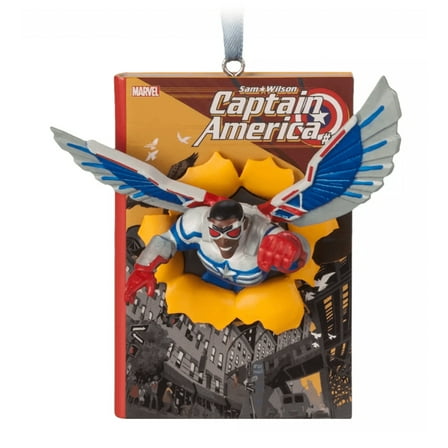 Disney Sketchbook Captain America Sam Wilson Christmas Ornament New with Tag