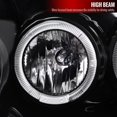 thumbnail image 4 of Spec-D Tuning Headlight Assembly 2LHP-F25099JM-TM Halogen Bulb; Dual Halo Projector Headlights With LED Accent Light; H1 High/Low Beam Bulb; Clear Lens; Matte Black Housing; Set Of 2, 4 of 10