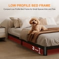thumbnail image 6 of Bedofmine 5" Queen Bed Frame Metal Platform Heavy Duty, No Box Spring Needed, Easy Assembly, Rounded Corners, Black, 6 of 9