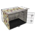 thumbnail image 6 of Sketch Dog Crate Cover, Composition of Cinnamon Flowers Orange Slices Tea Bags Jars and Cups, Easy to Use Pet Kennel Cover Small Dogs Puppies Kittens, 7 Sizes, Pastel Green Multicolor, by Ambesonne, 6 of 6