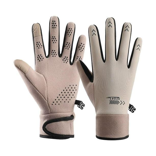 Guantes de invierno, calentadoras de manos para actividades al aire libre, motociclismo y ciclismo Mujeres con muñeca pegajosa
