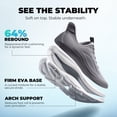 thumbnail image 2 of ALLSWIFIT Men's Slip-On Walking Shoes Wide Toe Box | Hands-Free Barefoot Feel, Cushioned Running Sneakers with Arch Support for Gym & Tennis, 2 of 9