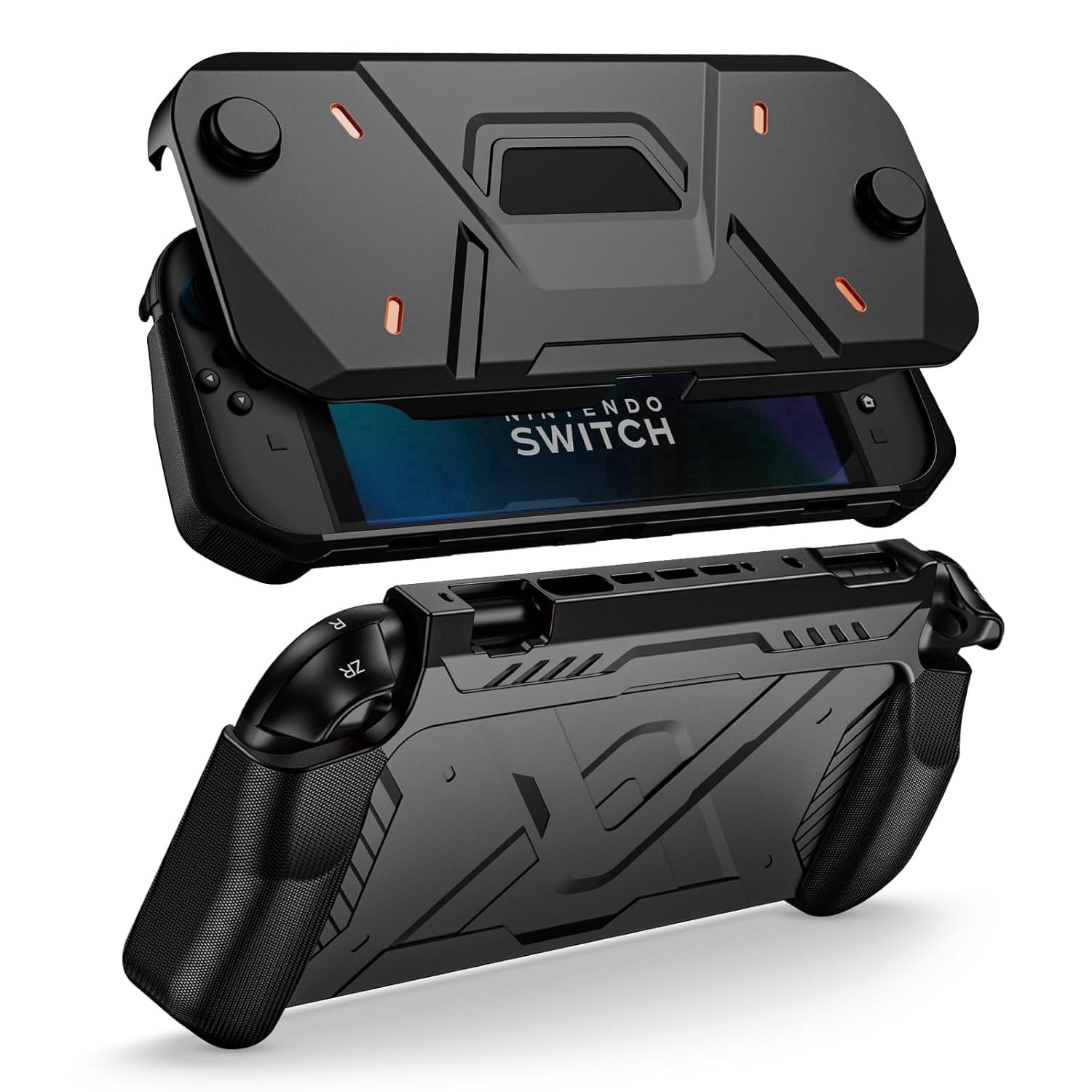 Nintendo, Switch Lite, Flip Cover & Screen Protector, Black