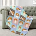 thumbnail image 2 of Flannel Fleece Bed Blanket Dog Beagle Throw Blanket Lightweight Cozy for Bedroom All Season Sofa Decor Gift 50x40 inch for Kids, 2 of 6