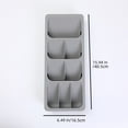 thumbnail image 3 of Xihbxyly Organizador de Cajones de Cocina, Bandeja de Plástico para Cubiertos, Diseño Desmontable para Cucharas, Tenedores y Cuchillos, Solución de Almacenamiento Compacta, Fácil de Limpiar, para El, 3 of 7