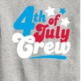 thumbnail image 3 of Instant Message - Fourth Of July Crew Retro Script - Toddler & Youth Crewneck Fleece Sweatshirt, 3 of 6