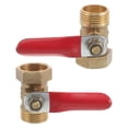 thumbnail image 1 of WEUVEB 2pcs Toilet Water Supply Valve Silver Shut Off Valve For Leakproof Water Control In Pipes, 1 of 8