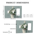 thumbnail image 3 of Hand Drawing Flowers Switch Cover Decorative Wall Plate 3-Gang 2-Toggle 1-Decor Standard Size, 3 of 5