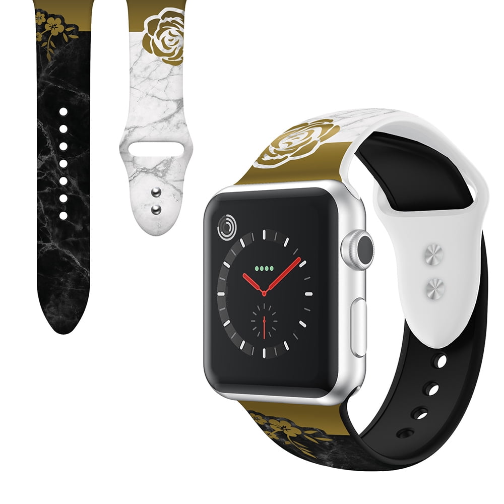 apple watch 4 gold with white band