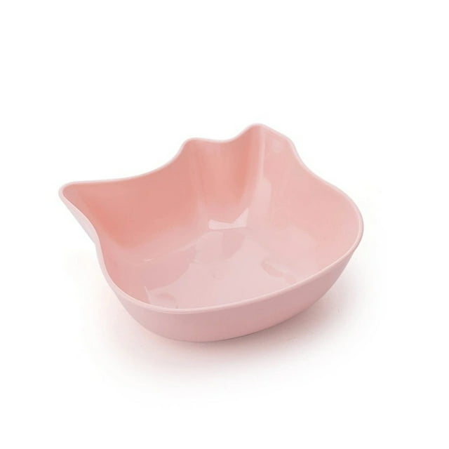 Greeniant Cuenco de alimentación para mascotas ABS, reemplazo de Color sólido, anticorrosivo, lavable, suave, inodoro, soporte para aperitivos, Suministros para gatos Rosa Greeniant PT005032-02