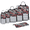 Multicolor 3, variant on Halloween Cats Compression Packing Cubes for Travel Luggage, Spooky Evil Pumpkin 6 Set Expandable Packing Organizers Foldable Lightweight Suitcase Storage Bags