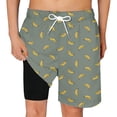 thumbnail image 4 of Kcolen Boys Swim Trunks with Compression Liner Toddler Swimsuit Boy Swim Shorts Bathing Suits Boxer Brief Swimming Trunks, 4 of 5