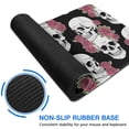 thumbnail image 6 of Long Mouse Pads for Desk,Black Skull Rose Pattern Desk Mats on Top Of Desks, Desk Mouse Pad Extra Large with 3mm Non-Slip Base and Stitched Edge for Gaming,Office,Work,Home 31.5"x11.8", 6 of 6