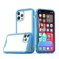 thumbnail image 2 of For Apple iPhone 13 (6.1") Colored Shockproof Transparent Hard Rubber TPU Hybrid Bumper Shell Thin Slim Protective Cover ,Xpm Phone Case [ Clear / Blue ], 2 of 6