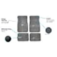 thumbnail image 5 of FH Group Carpet Floor Mats with Heel Pad For Auto Sedan SUV Van, Full Set, Gray, 5 of 5