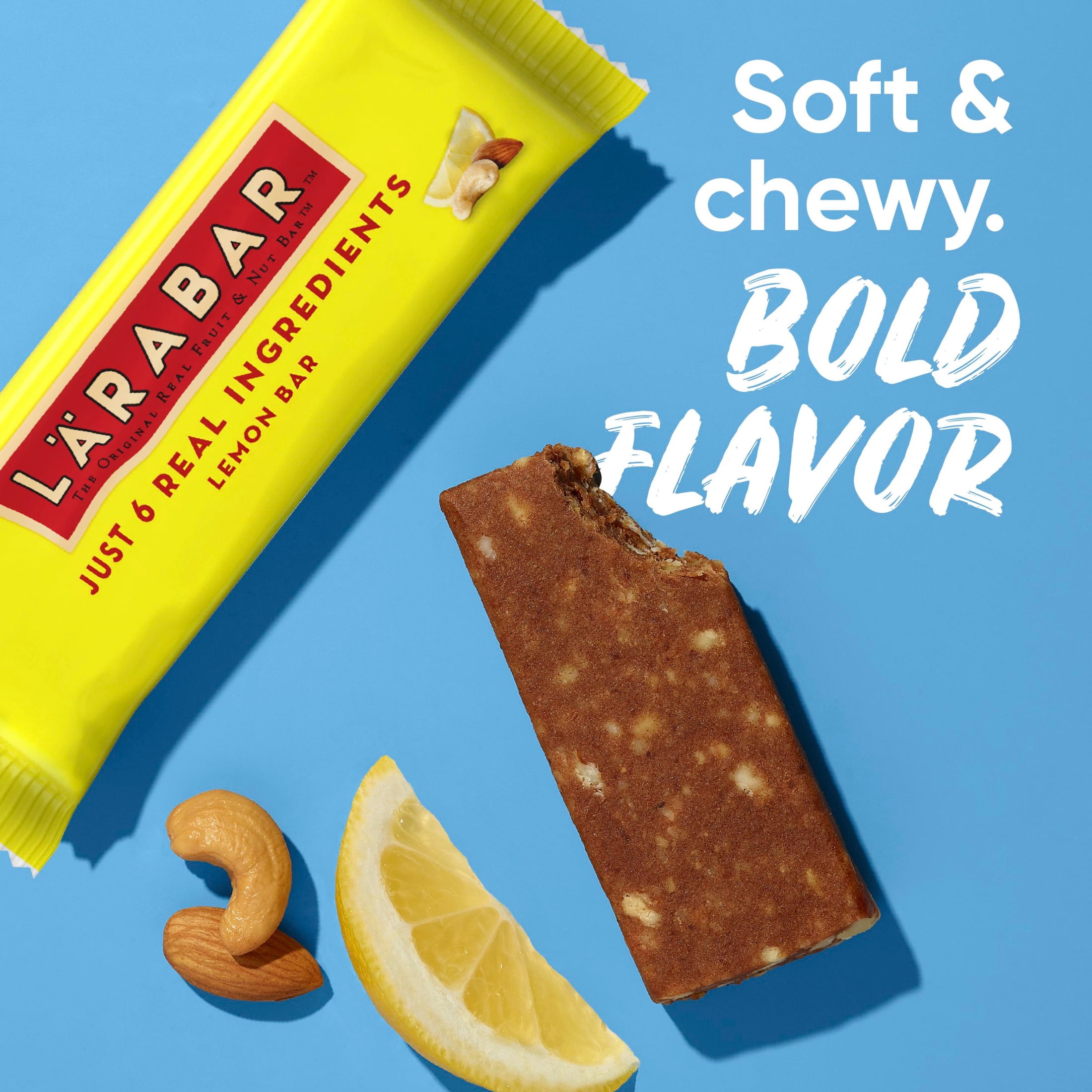 (6 pack) Larabar Lemon Bar Fruit and Nut Bars, Gluten Free and Vegan, 19.2 oz, 12 Count