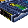 thumbnail image 2 of Ambesonne Colorful Fitted Sheet, Snowy Winter Night, Full Size, Multicolor, 2 of 3