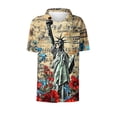thumbnail image 6 of Mifsaly Short Sleeve Button Down Shirts for Women Lapel Collar V Neck Blouses Patriotic Hearts American Flag Print Independence Day Tops 2026 S, 6 of 6