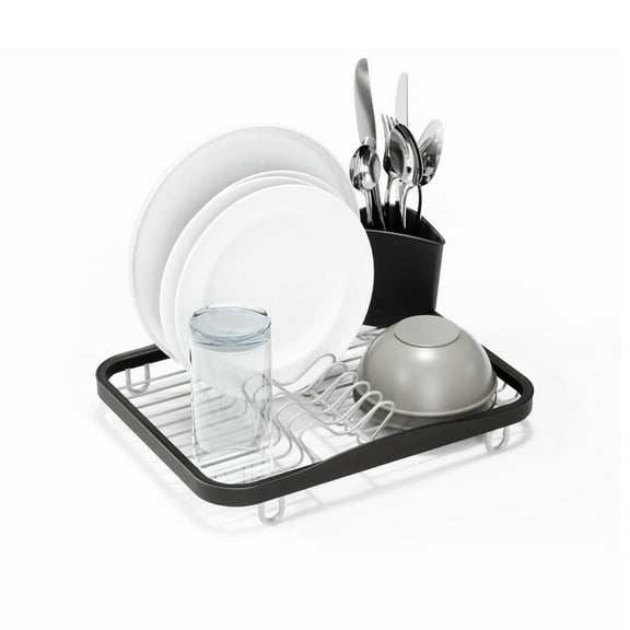 Umbra Sinkin Multi-Use Sink Dish Rack | Smoke-Nickel