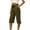 Army Green, variant on fartey Capri Pants for Women with Pockets Drawstring Elastic Waist Pants Roomy Fit Solid Color Lounge Beach Pants, S-5XL