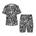thumbnail image 1 of Balery Zebra Conjunto de Pijama Infantil de Manga Corta con Estampado – Ropa de Dormir de Algodón Suave-Small, 1 of 6