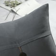 thumbnail image 2 of Phantoscope Farmhouse Button Series Outdoor Decorative Throw Pillow, 20" x 20", Dark Gray, 2 Pack, 2 of 3