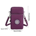 thumbnail image 5 of Beautynvta Crossbody Bag for Women, Lightweight Small Crossbody Bags, Phone Purses, Small Sling Bag, Hiking Backpack, Travel Pouch Shoulder Bag for Women, Purple, 5 of 7