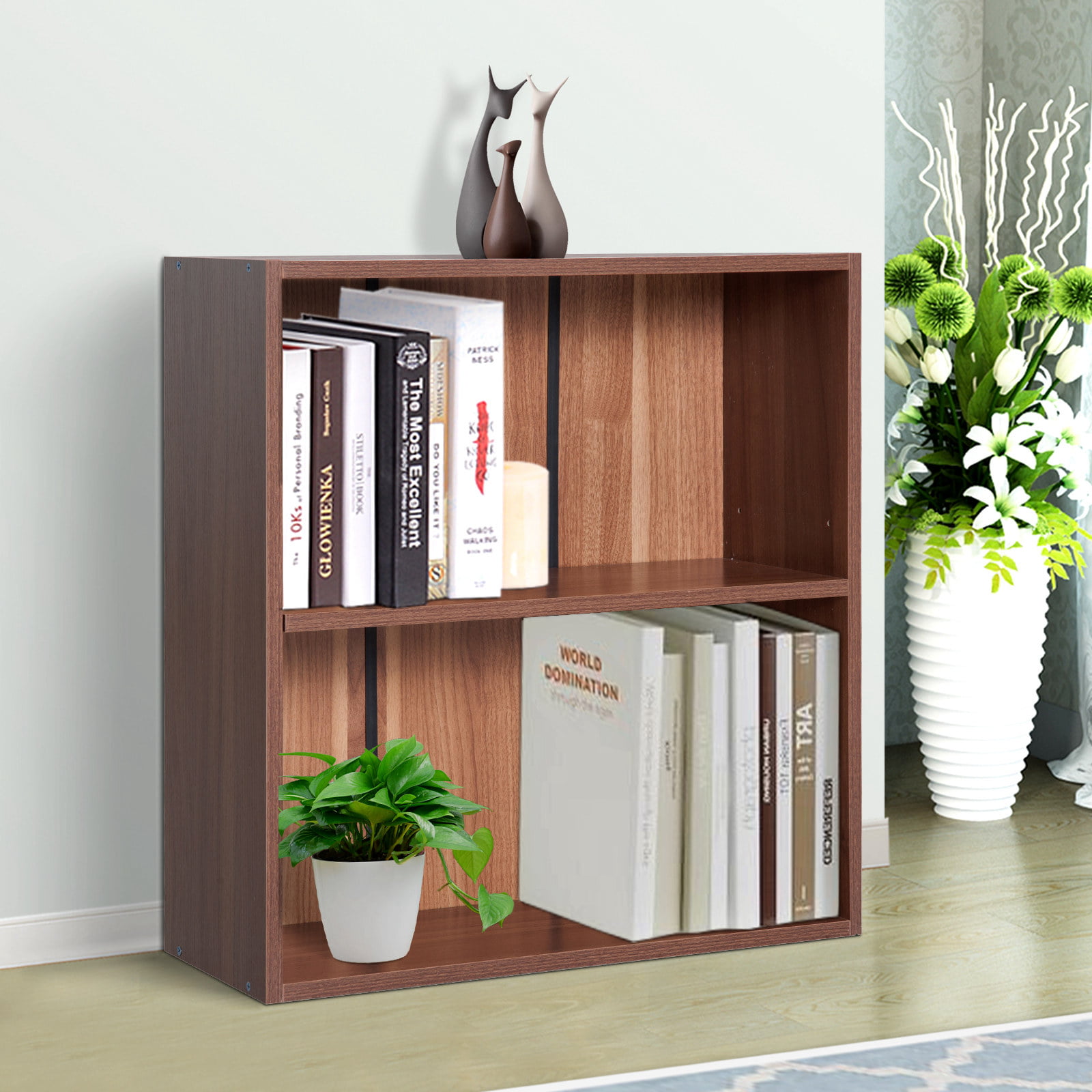 40 inch bookshelf 2 tier