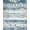 Blue Cream, Pattern 8, variant on ODIKA 8'x10' Washable Area Rug Striped Coral Reef Starfish Seashell Border Nautical Motifs for Living Room, Under Sectional, Family , Durable, Non-Slip