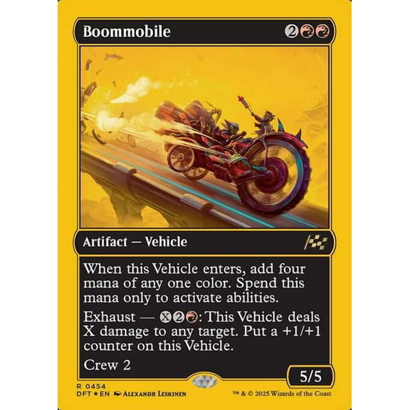 MtG Aetherdrift Rare Boommobile (First Place Foil) #454