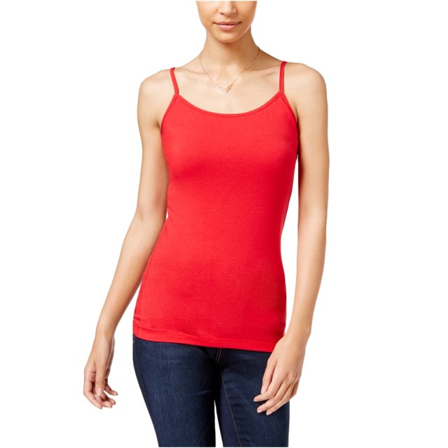 Planet Gold - Camiseta sin mangas para mujer, color rojo, pequeño Planet Gold Cami