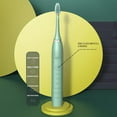 thumbnail image 5 of Cepillo de dientes eléctrico con 8 cabezales de repuesto | 6 modos de limpieza y 32000 vibraciones por minuto | Cepillo de dientes sónico recargable por USB para adultos y niños, 5 of 5