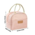 thumbnail image 2 of ¡Liquidación! Bolsa térmica Plertrvy para almuerzo, lonchera portátil, lonchera cuadrada rosa, estuche para lápices, lonchera térmica, lonchera portátil para viajes y trabajo (1 paquete), 2 of 2