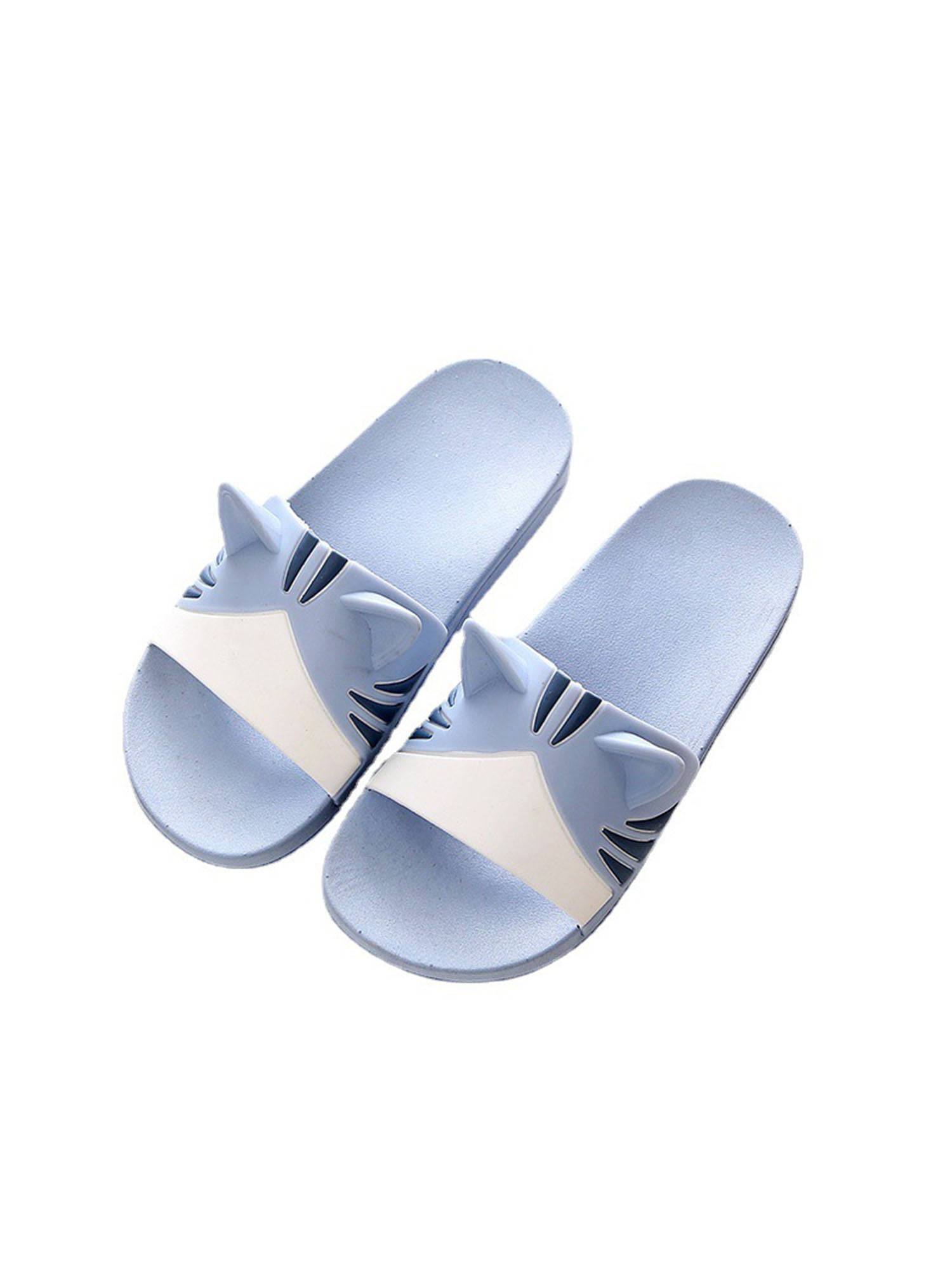 Women Slippers Slidess Solid Hollow Out Women Slides Classic H Slippers Non-Slip,Silver,6