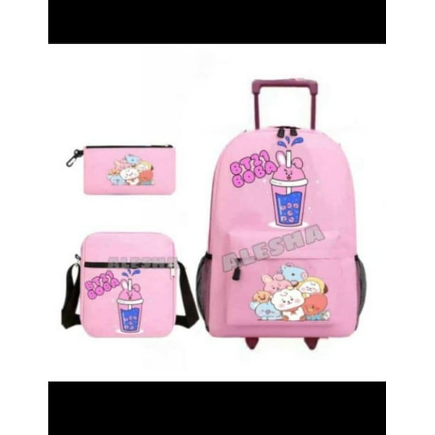 Mochila para ninos mochila BOBA mochila para ninas mochila de carro de escuela primaria carro BOBA bolsa escolar Trolley bolsa de empuje