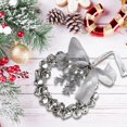 thumbnail image 4 of Jingle Bell Beaded Christmas Ornament Kit, Festive Wreath Style Tree Pendant, Simple Hand Assembly Holiday Supply for Family Focused DIY Crafting and Seasonal Home Tree Embellishment Projects,Silver, 4 of 5
