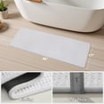thumbnail image 6 of SIXHOME Bathroom Rugs Non Slip Bath Mat Chenille Soft Absorbent Quick Dry Bath Rugs for Bathroom Floor with Rubber Backing Machine Washable Bathmat Boho Bathroom Decor 17"x59" White, 6 of 8